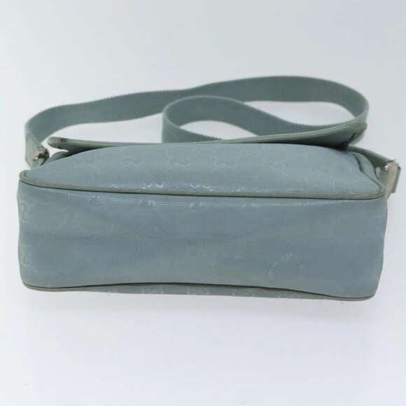 GUCCI GG implementation Shoulder Bag Light Blue 297559 Auth 70122 - Picture 6 of 14